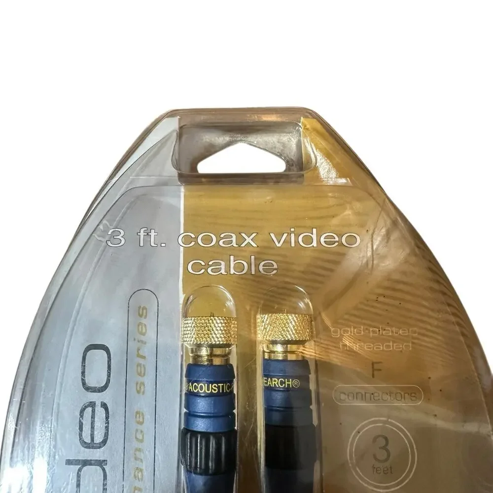 Digital Coax Cable Acoustic Research Model Number AP010 Gold Plated 3 Ft NEW
